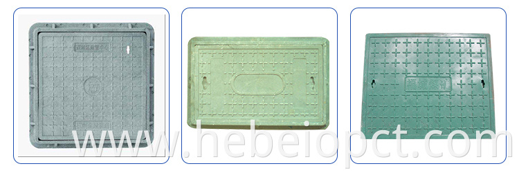 All sizes fiberglass well pit locking electrical lightweight manhole cover